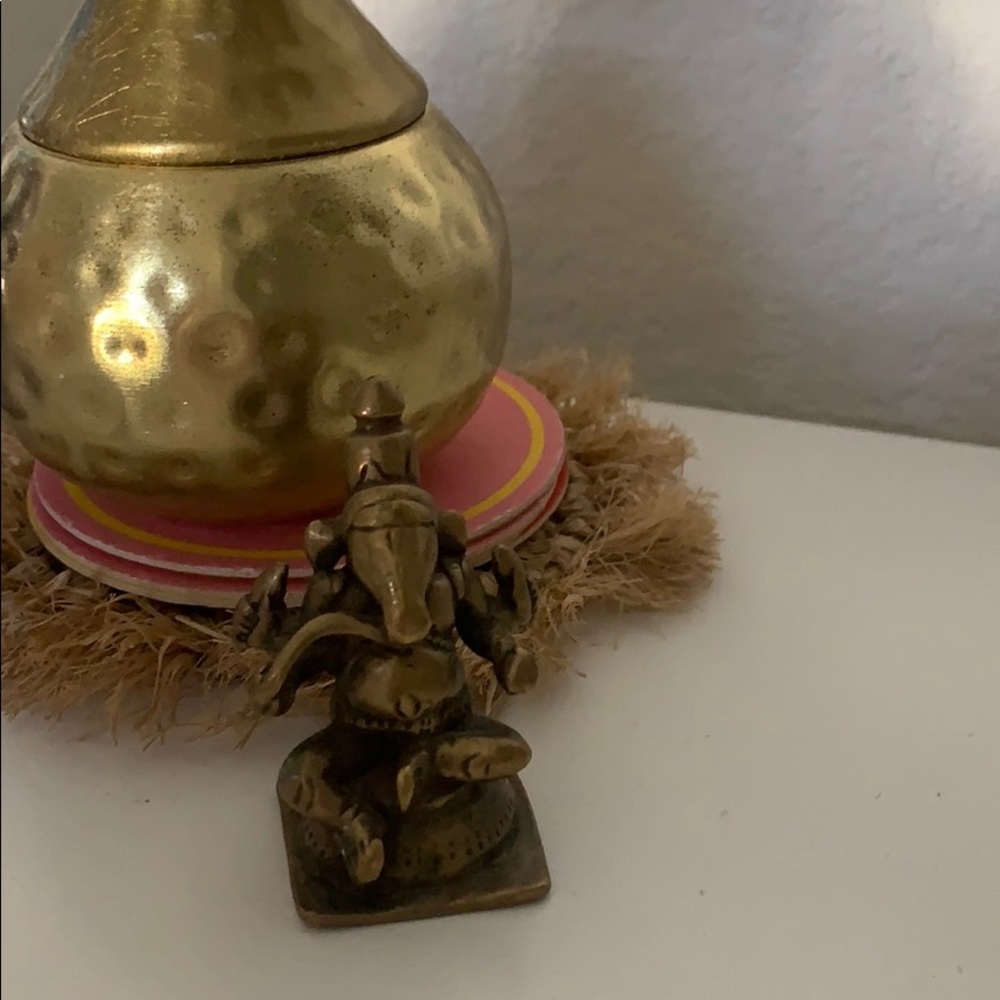Brass like Hindu Good Luck Figurine